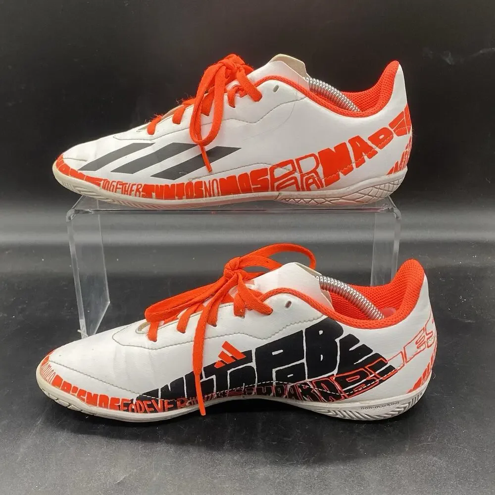 Adidas Mens X Speedportal Messi 4 GW8400 White Soccer Cleats Shoes Size 6